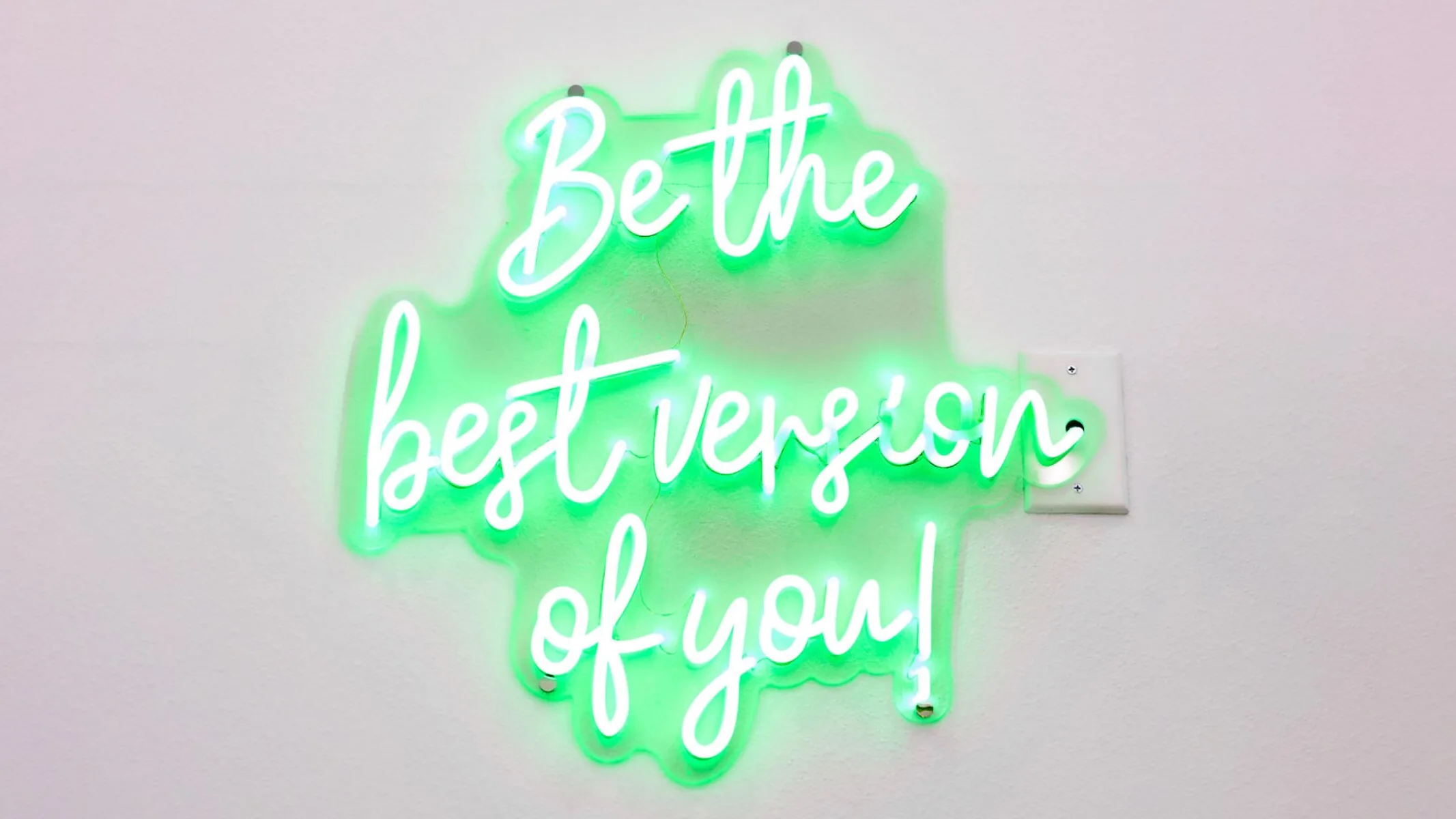 The neon sign in the practice